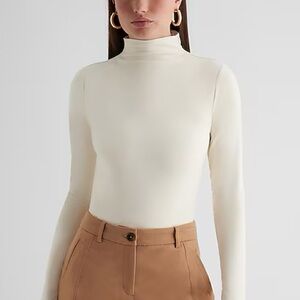 EXPRESS NWT Body Contour High Compression Mock Neck Long Sleeve Bodysuit